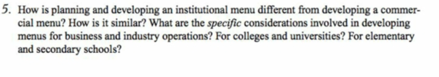 5. How is planning and developing an