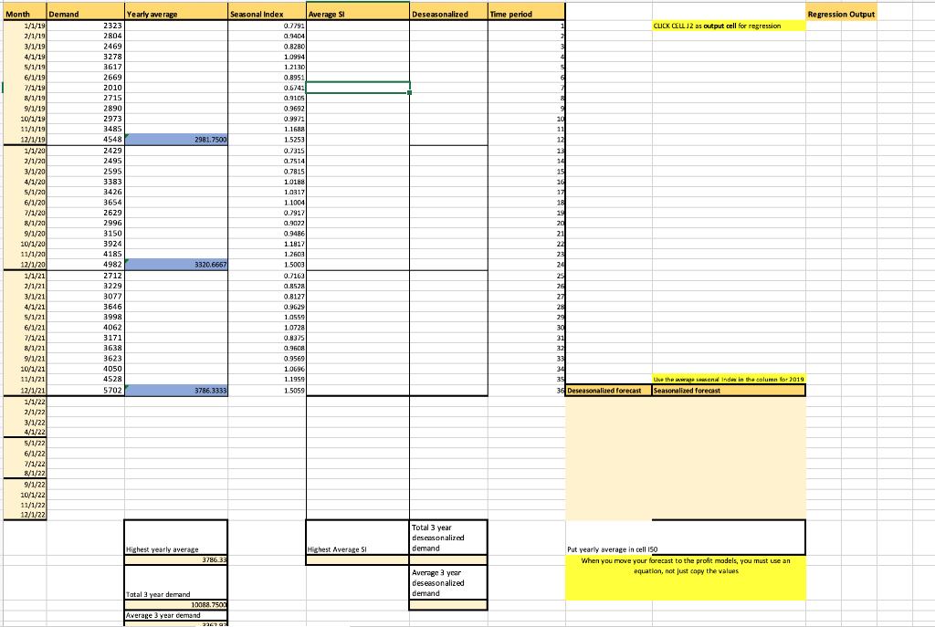 How to find average SI and Desonalized data??