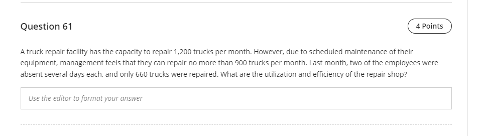 Question 58 6 Points An organization is
