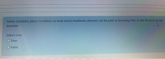 Some countries place condition on how much