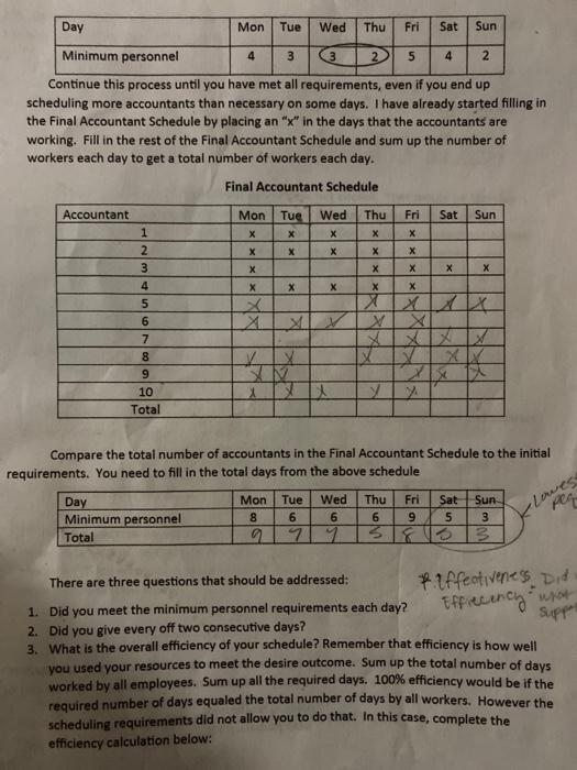 2 Continue this process until you have met all