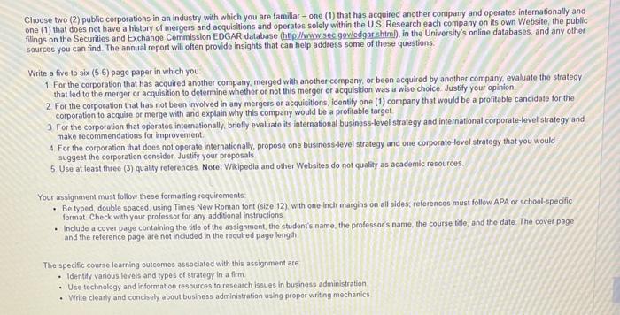 Can the paper be typed? Choose two (2) public