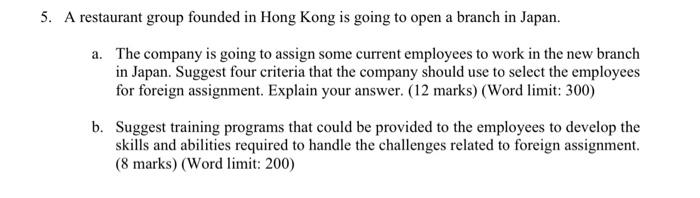 5. A restaurant group founded in Hong Kong is