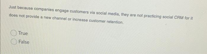 Just because companies engage customers via