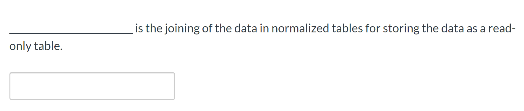 A key is an artificial column added to a table to