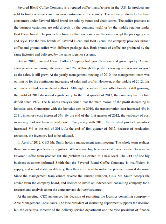 Address the problems the company faces clearly.