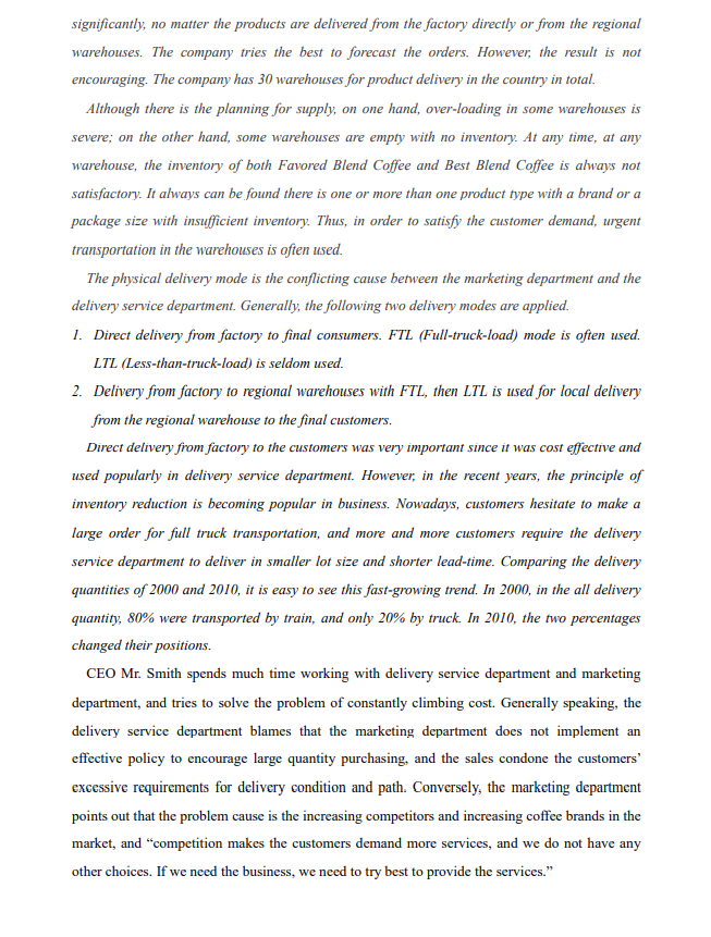 Address the problems the company faces clearly.