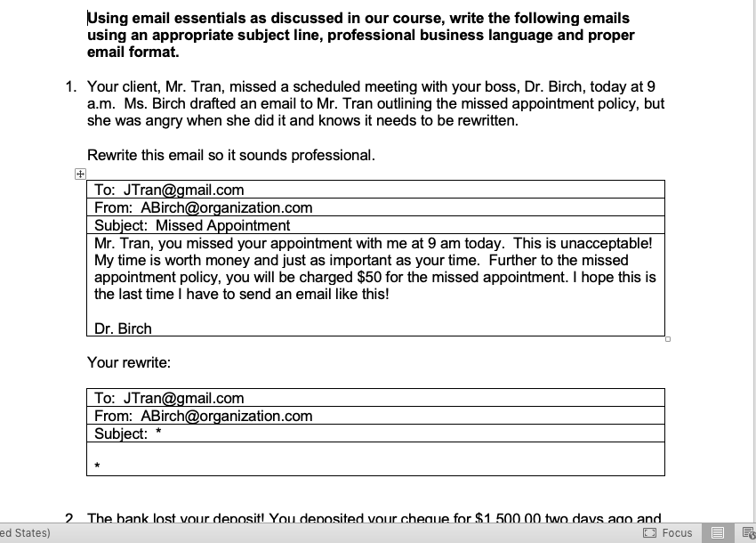 Using email essentials as discussed in our