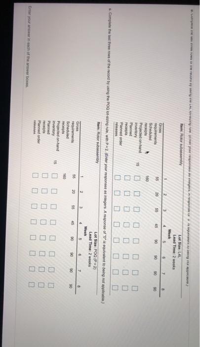 1 The partially completed inventory record for