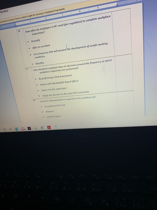 WordPad cument's format. Some content might be