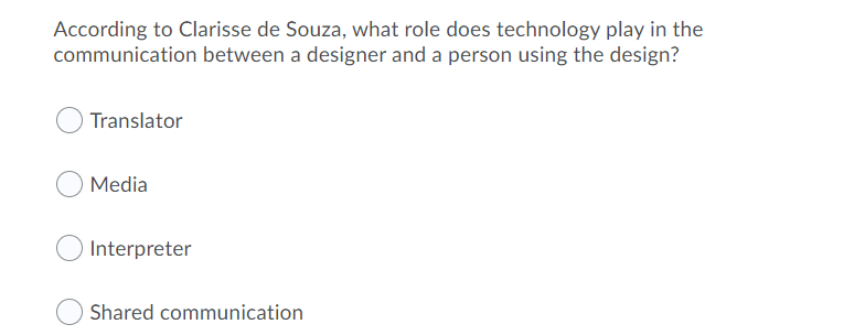 According to Clarisse de Souza, what role does