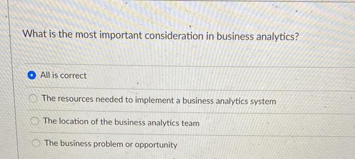 From what we covered in class, which of the