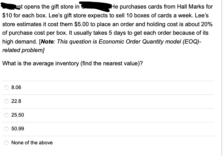 ust opens the gift store in He purchases cards