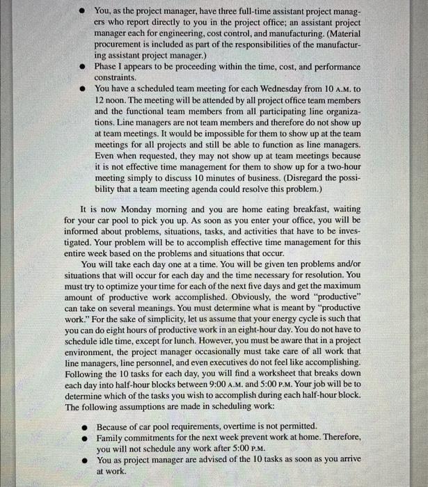 please provide 2, 3, 4 & 5 Time Management