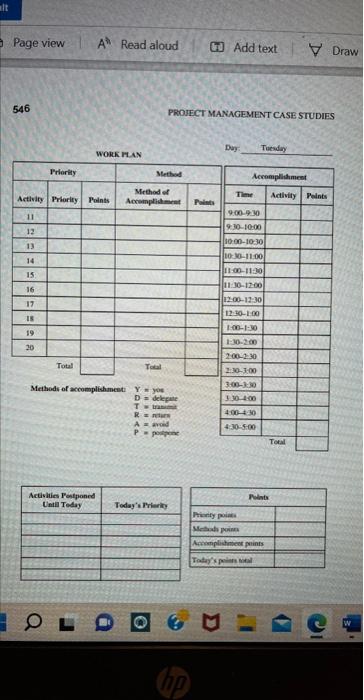 please provide 2, 3, 4 & 5 Time Management
