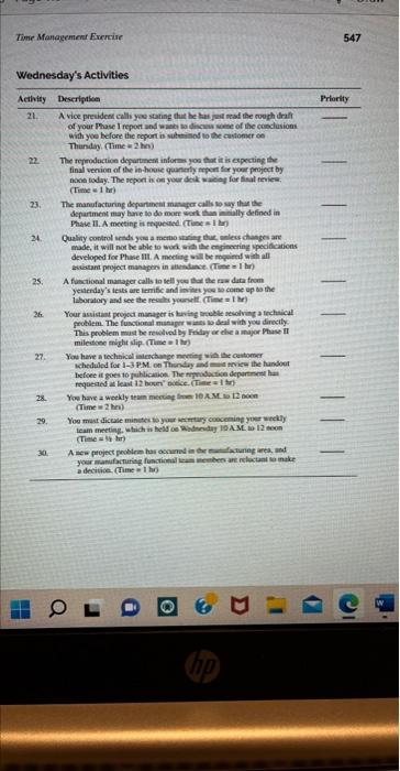 please provide 2, 3, 4 & 5 Time Management