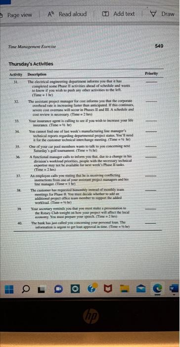 please provide 2, 3, 4 & 5 Time Management