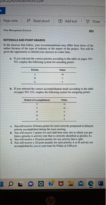please provide 2, 3, 4 & 5 Time Management
