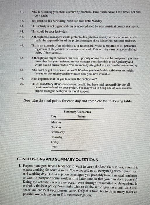 please provide 2, 3, 4 & 5 Time Management