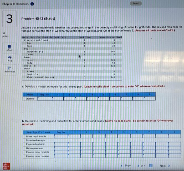 Chapter 13 Homework 3 Problem 13-13 (Static)
