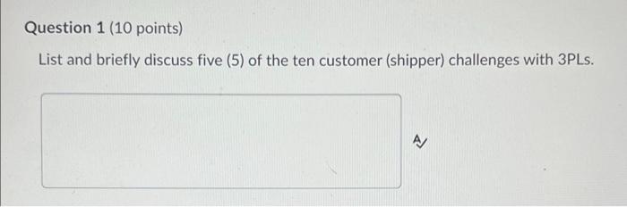 Question 1 (10 points) List and briefly discuss