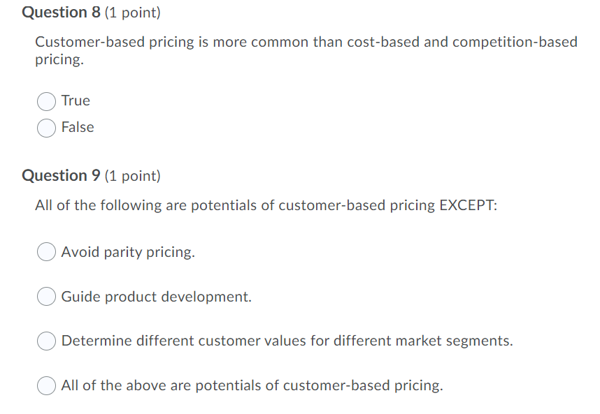 Question 5 (1 point) Firms using