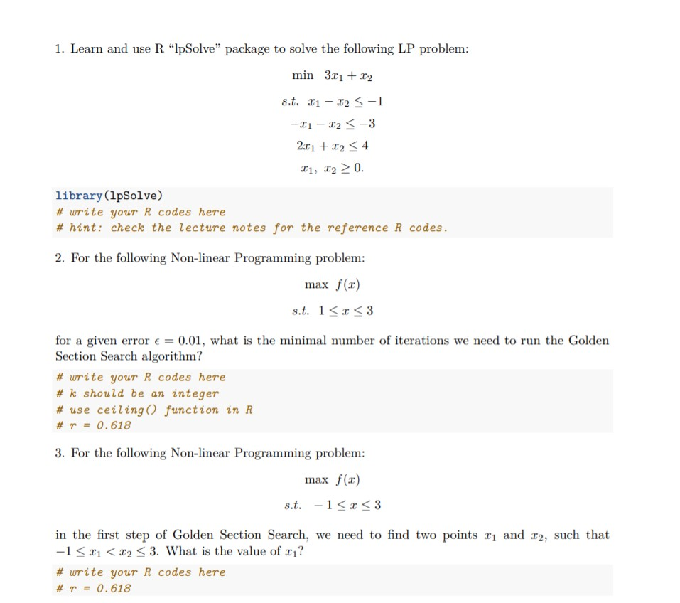 Can someone please write the following R codes to