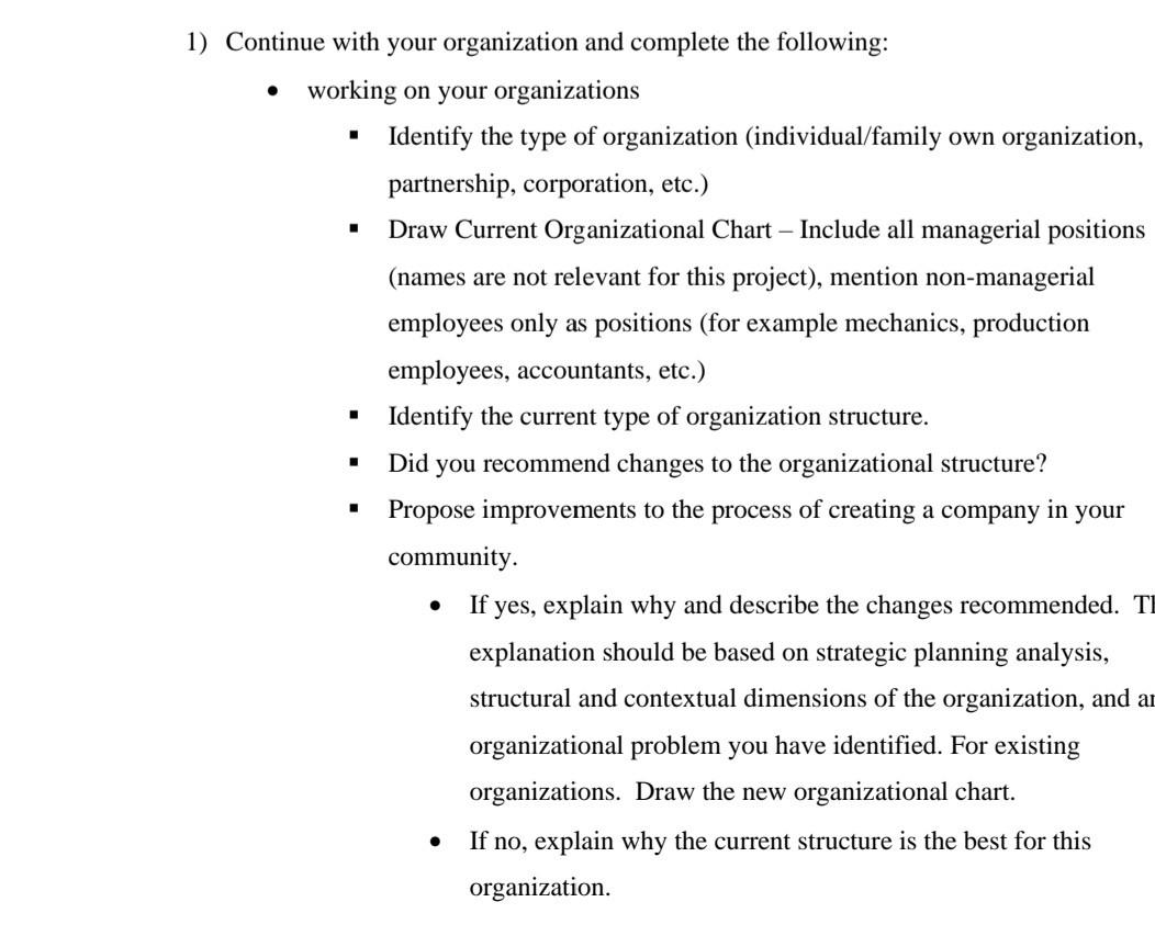 . 1) Continue with your organization and complete