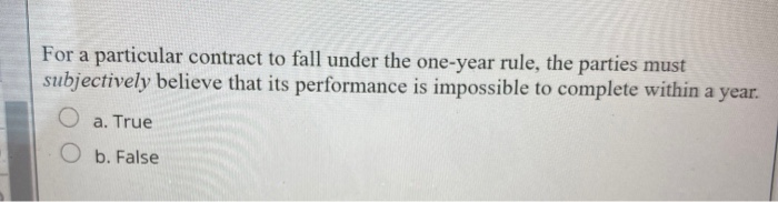 For a particular contract to fall under the