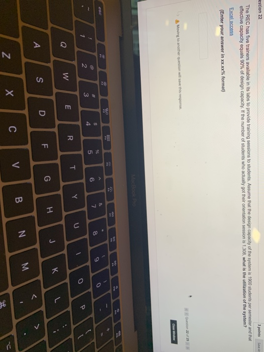 estion 22 3 points Save As The REC has five