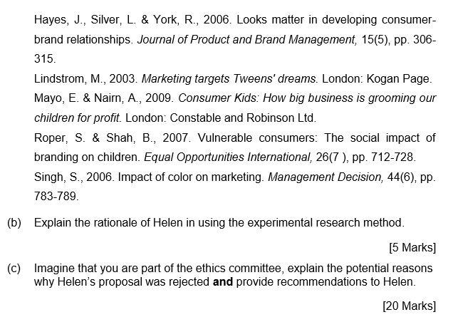 Read the case study below and answer to the