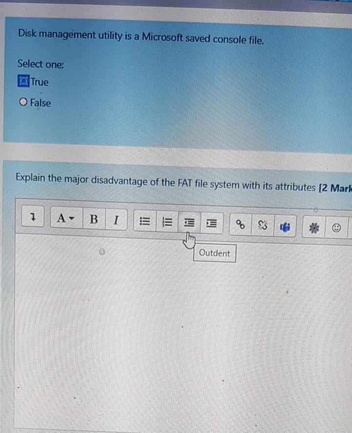 Disk management utility is a Microsoft saved