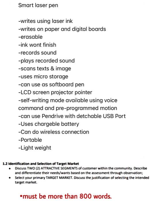 Smart laser pen -writes using laser ink -writes