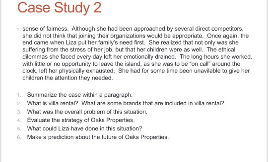 case study 2 international hotel management Case