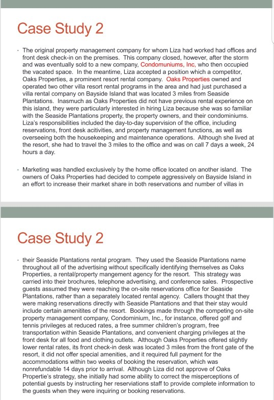 case study 2 international hotel management Case