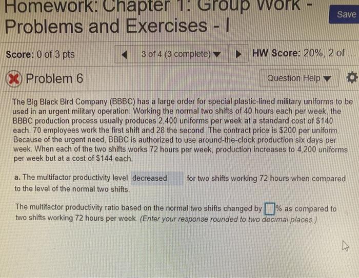 Homework: Chapter 1. Group Work Problems and