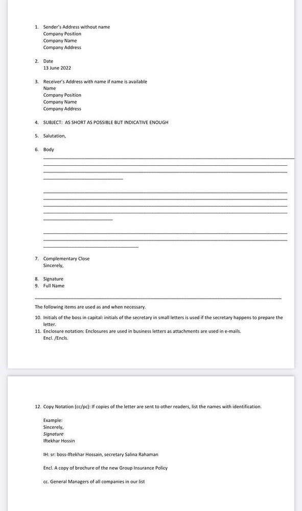 Answer format: Must provide letterhead above.