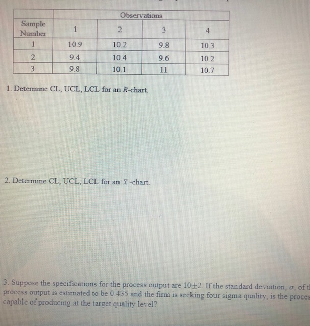 This is one question with three parts. Please