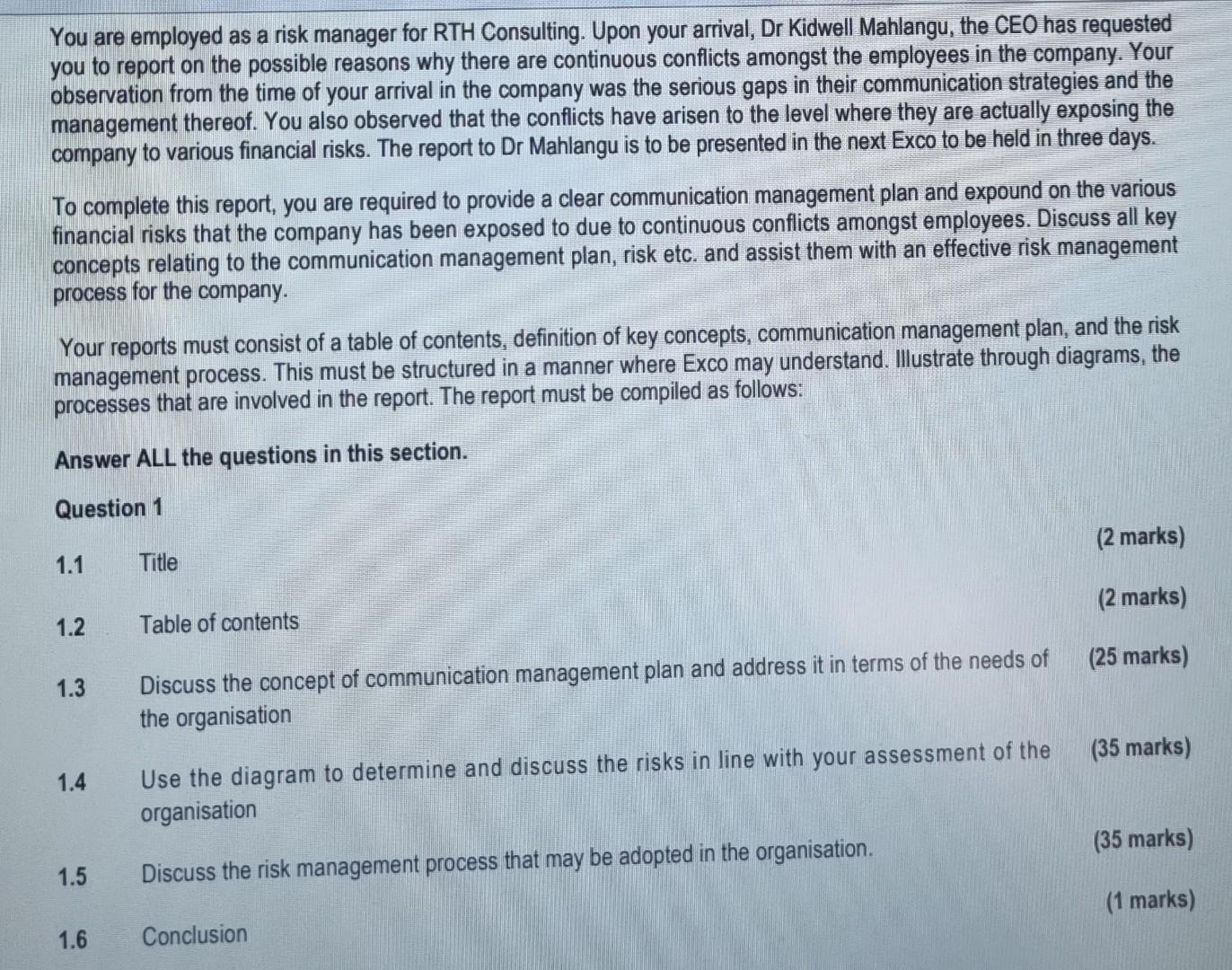 please reference at the end.. You are employed as