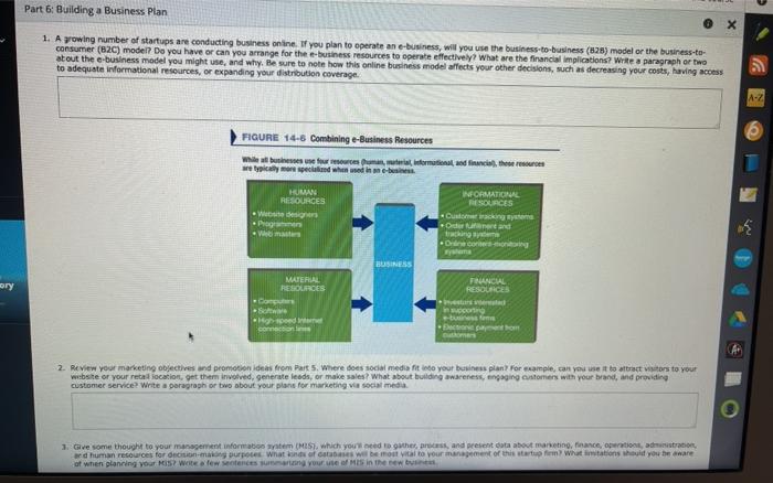 Part 6: Building a Business Plan 1. A yowing
