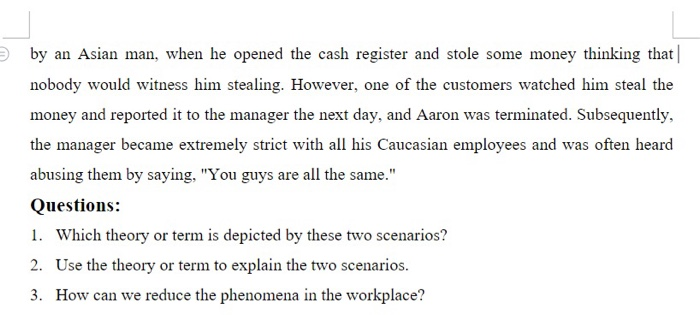 Short case 3: Scenario 1: At Milton farms, where