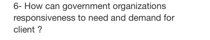 answer this question related to public sector