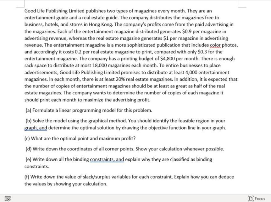 Good Life Publishing Limited publishes two types