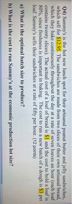 (4) Sammy's is the hot new lunch spot for their