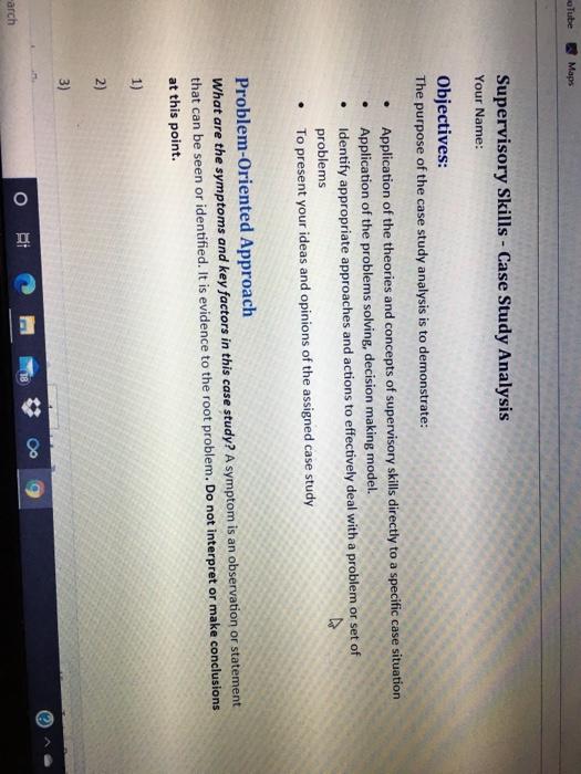 Case Study #2 Steven Rice is the supervisor of