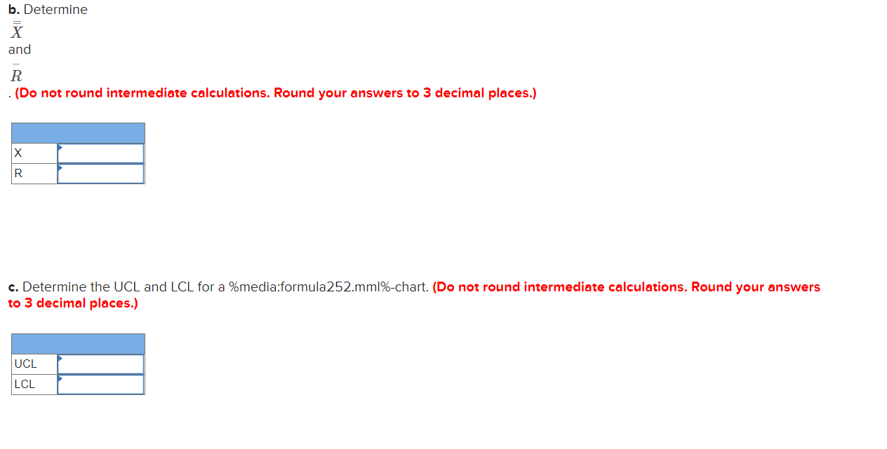 Problem 13-13 The following table contains the