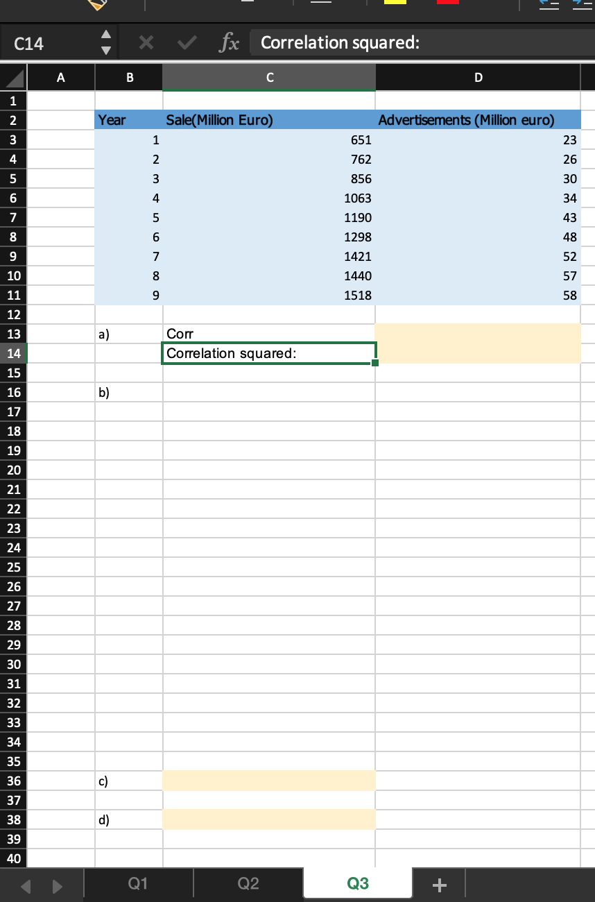 please write which excel formula should be