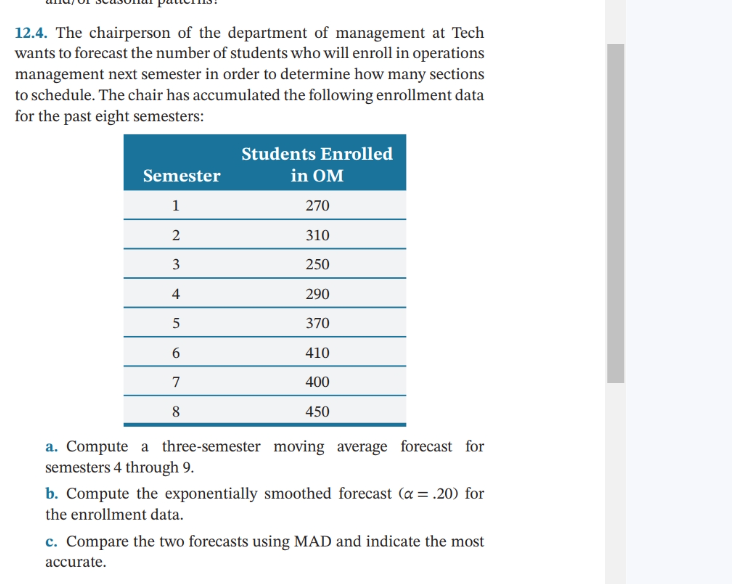 Please show me work on how you computed 12.4. The