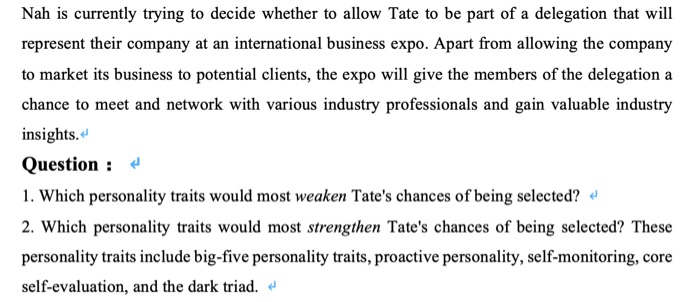 Nah is currently trying to decide whether to