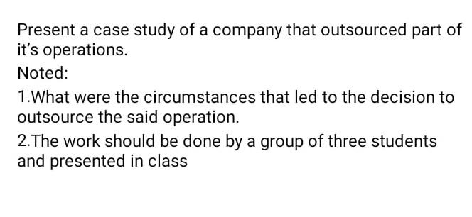 giving examples from China and USA Present a case